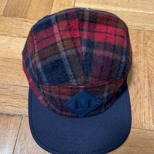 United by Blue Flannel Coffee 5 Panel Hat Navy Cap Nature NWT